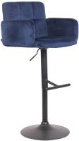 Barhocker Los Angeles Samt schwarz blau Barhocker Los Angeles Samt schwarz blau