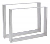 2x Tischbeine Velden 80 cm edelstahl 2x Tischbeine Velden 80 cm edelstahl
