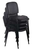 4er Set Besucherstuhl Ken Kunstleder creme 4er Set Besucherstuhl Ken Kunstleder creme