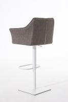 Barhocker Damaso W Stoff grau Barhocker Damaso W Stoff grau