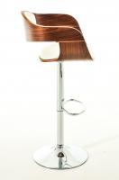 2er Set Barhocker Kingston Kunstleder walnuss/weiß 