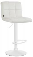 Barhocker Peru Samt weiß creme 
