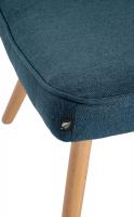 Fußhocker Garding Stoff blau 