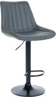 Barhocker Toni Kunstleder schwarz grau Barhocker Toni Kunstleder schwarz grau