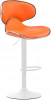 2er Set Barhocker Las Vegas V2 Kunstleder weiß orange 2er Set Barhocker Las Vegas V2 Kunstleder weiß orange