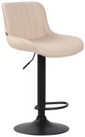 Barhocker Lentini Kunstleder schwarz creme Barhocker Lentini Kunstleder schwarz creme