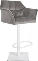 Barhocker Damaso W Samt grau Barhocker Damaso W Samt grau