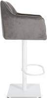 Barhocker Damaso W Samt grau Barhocker Damaso W Samt grau