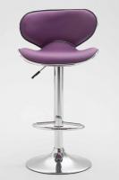2er Set Barhocker Las Vegas V2 Kunstleder chrom lila 2er Set Barhocker Las Vegas V2 Kunstleder chrom lila