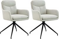 2er Set Esszimmerstuhl Somers Stoff creme 2er Set Esszimmerstuhl Somers Stoff creme