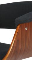 2er Set Barhocker Vestal Stoff walnuss/schwarz 2er Set Barhocker Vestal Stoff walnuss/schwarz