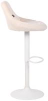 Barhocker Lazio Samt weiß creme 