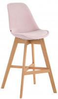 Barhocker Cannes Samt natura pink Barhocker Cannes Samt natura pink