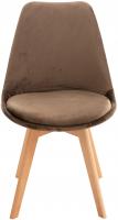 4er Set Stuhl Linares Samt dunkelbraun 4er Set Stuhl Linares Samt dunkelbraun