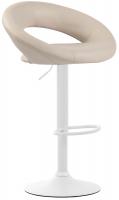 Barhocker Olinda Kunstleder weiß creme Barhocker Olinda Kunstleder weiß creme