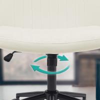 Bürostuhl Kingman Samt creme Bürostuhl Kingman Samt creme
