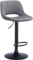 Barhocker Camden Samt schwarz dunkelgrau Barhocker Camden Samt schwarz dunkelgrau