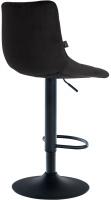 2er Set Barhocker Jerry Samt schwarz schwarz 