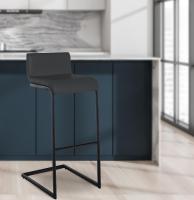 Barhocker Newport Kunstleder B dunkelgrau 