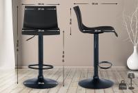 2er Set Barhocker Branford Kunststoff schwarz 2er Set Barhocker Branford Kunststoff schwarz