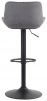 2er Set Barhocker Tover Samt dunkelgrau 