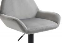 2er Set Barhocker Braga Samt schwarz grau 2er Set Barhocker Braga Samt schwarz grau