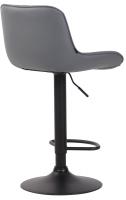Barhocker Lentini Kunstleder schwarz grau 