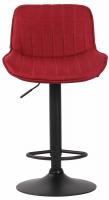 2er Set Barhocker Lentini Stoff schwarz rot 2er Set Barhocker Lentini Stoff schwarz rot