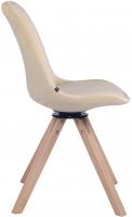 Esszimmerstuhl Troyes Samt Square natura creme Esszimmerstuhl Troyes Samt Square natura creme