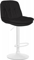 Barhocker Laurel Stoff weiß schwarz Barhocker Laurel Stoff weiß schwarz