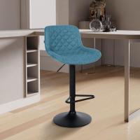 Barhocker Kasson Stoff blau Barhocker Kasson Stoff blau