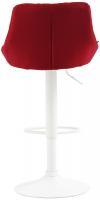 Barhocker Lazio Stoff weiß rot Barhocker Lazio Stoff weiß rot