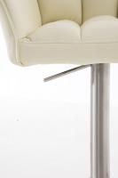 2er Set Barhocker Damaso Kunstleder edelstahl creme 2er Set Barhocker Damaso Kunstleder edelstahl creme