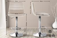 Barhocker Lex Samt Chrom creme Barhocker Lex Samt Chrom creme