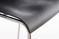Barhocker Hoover Chrom 4-Fuß Gestell schwarz 