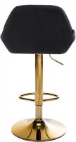 Barhocker Braga Gold Samt schwarz 