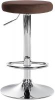 Barhocker Ponte Samt chrom braun Barhocker Ponte Samt chrom braun