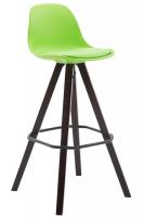 Barhocker Franklin Kunstleder Square Cappuccino (eiche) grün