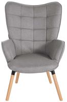 Sessel Garding Stoff grau 