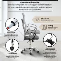 Bürostuhl Washington grau 