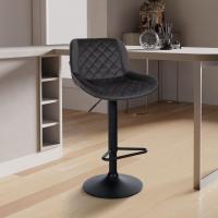 Barhocker Kasson Samt schwarz Barhocker Kasson Samt schwarz