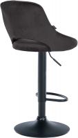 2er Set Barhocker Milet Samt B schwarz 