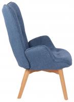 Lounger Durham Stoff blau 