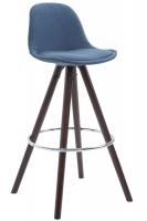 Barhocker Franklin Stoff Rund Cappuccino (eiche) blau Barhocker Franklin Stoff Rund Cappuccino (eiche) blau