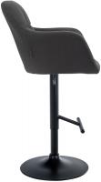 Barhocker Natoma Stoff schwarz schwarz Barhocker Natoma Stoff schwarz schwarz