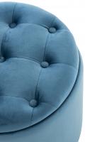 Sitzhocker Pantin Samt blau 