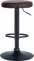 2er Set Barhocker Ponte Kunstleder schwarz braun 