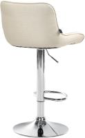2er Set Barhocker Vonore Stoff chrom creme 2er Set Barhocker Vonore Stoff chrom creme