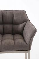 Barhocker Damaso E Stoff mit 4-Fuß Gestell grau Barhocker Damaso E Stoff mit 4-Fuß Gestell grau