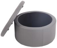Sitzhocker Evora Kunstleder grau 